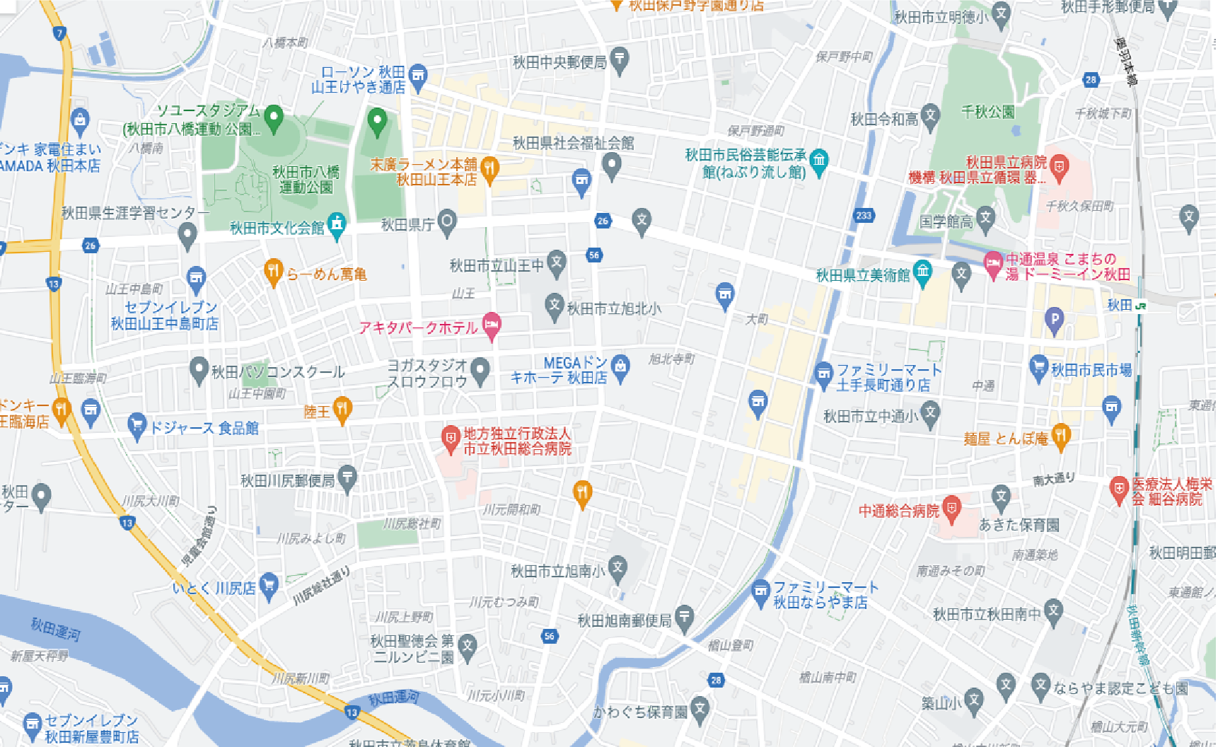 行政書士上草総合経営事務所周辺地図